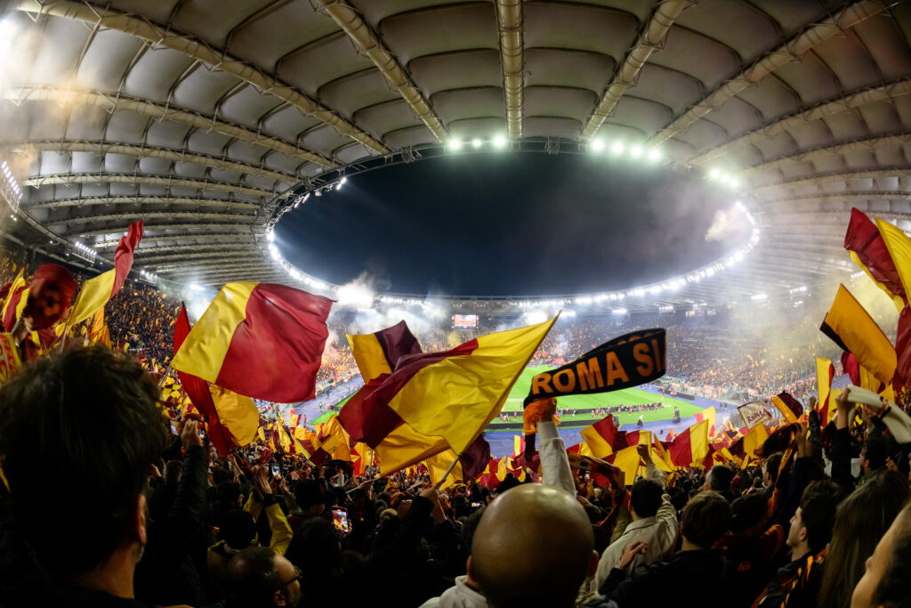 Tifosi bandiere Roma Athletic