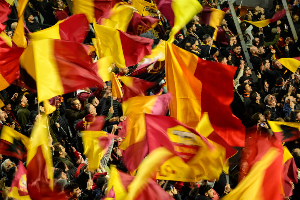 Tifosi bandiere Roma Athletic