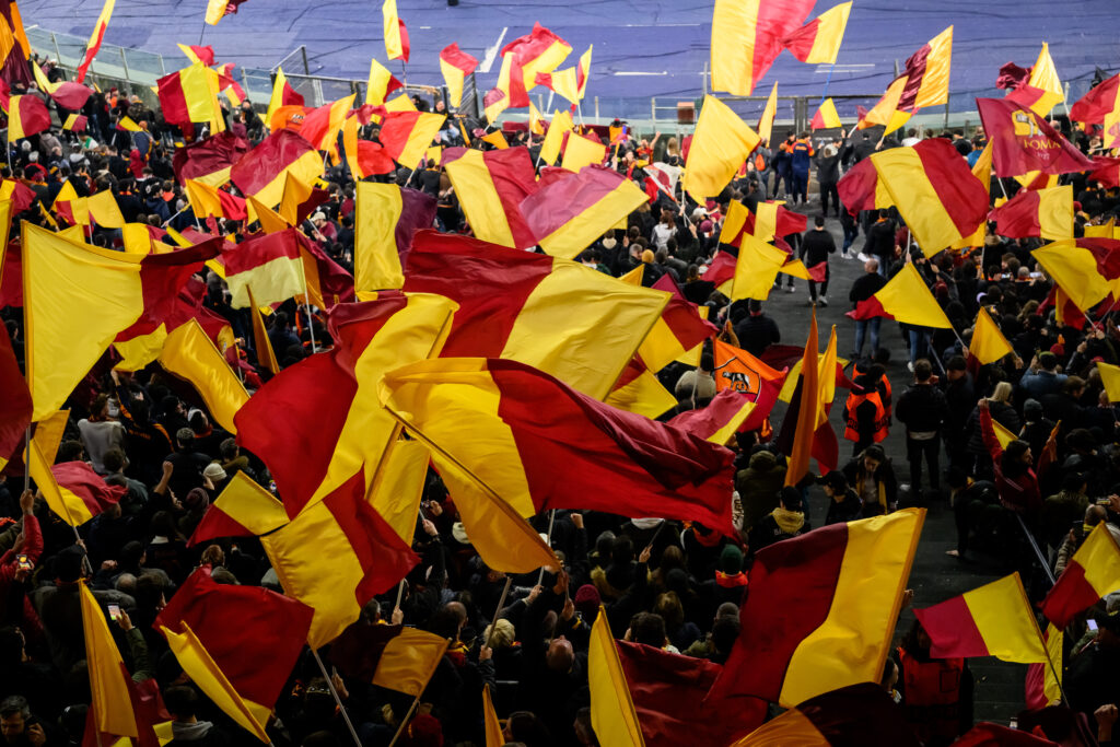 bandiere tifosi Roma athletic
