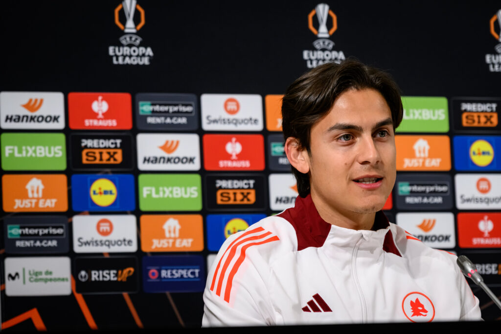 dybala AS Roma  Press Conference - UEFA Europa League 2024/25 Round of 16 Second Leg