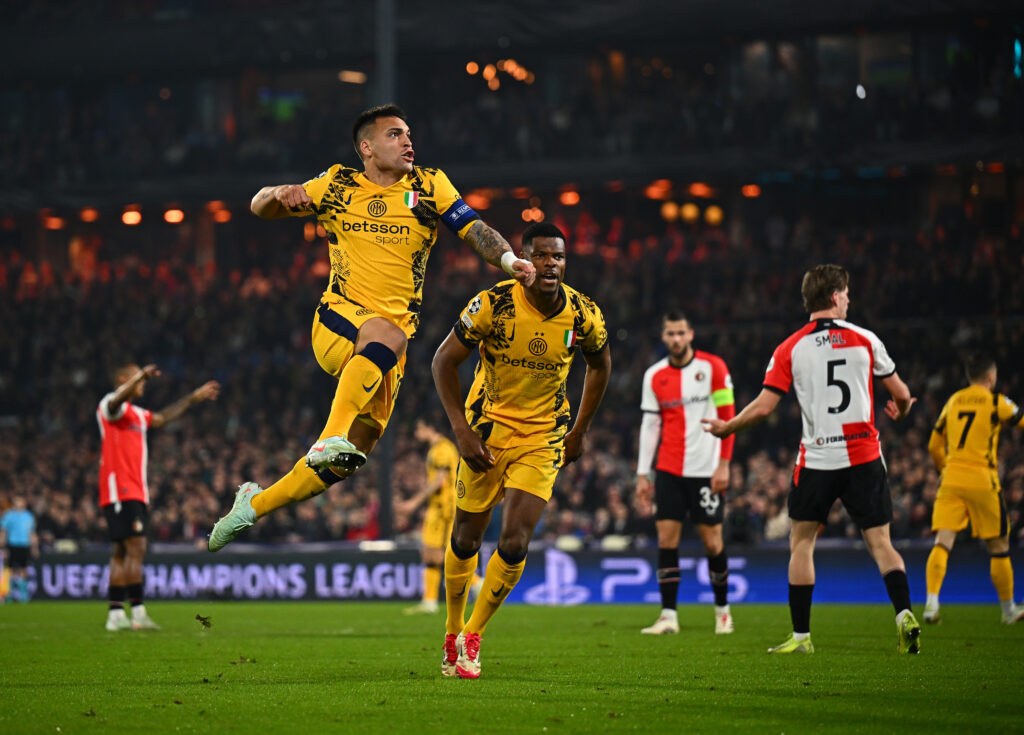 Lautaro Feyenoord v FC Internazionale Milano - UEFA Champions League 2024/25 Round of 16 First Leg