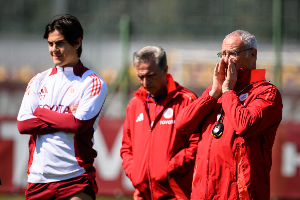 Ranieri Dybala AS Roma Training Session