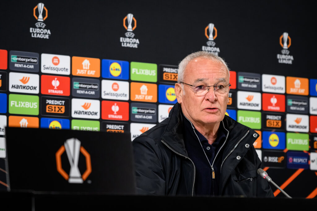 ranieri AS Roma  Press Conference - UEFA Europa League 2024/25 Round of 16 Second Leg