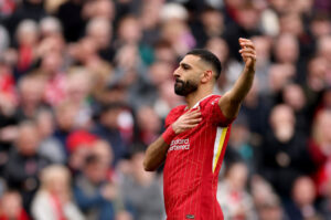 salah Liverpool FC v Southampton FC - Premier League
