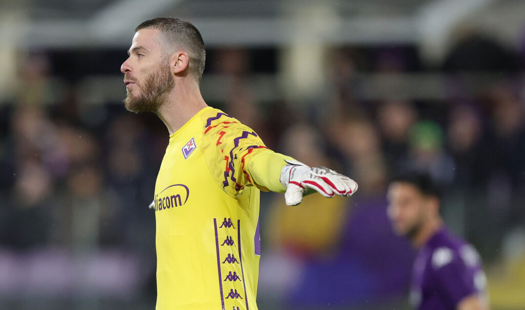 De Gea ACF Fiorentina v Panathinaikos FC - UEFA Conference League 2024/25 Round of 16 Second Leg