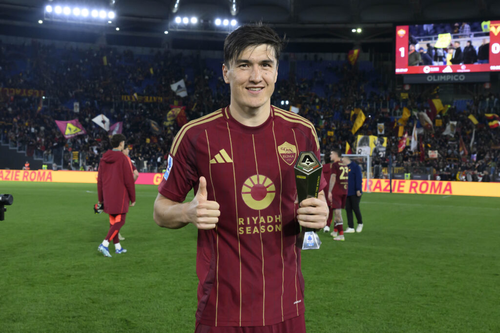 shomurodov AS Roma v Verona - Serie A