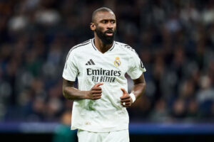 rudiger Real Madrid C.F. v Atletico de Madrid - UEFA Champions League 2024/25 Round of 16 First Leg