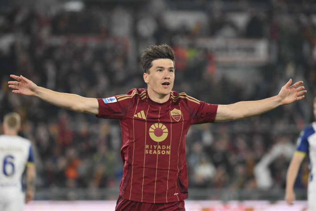 shomurodov AS Roma v Verona - Serie A