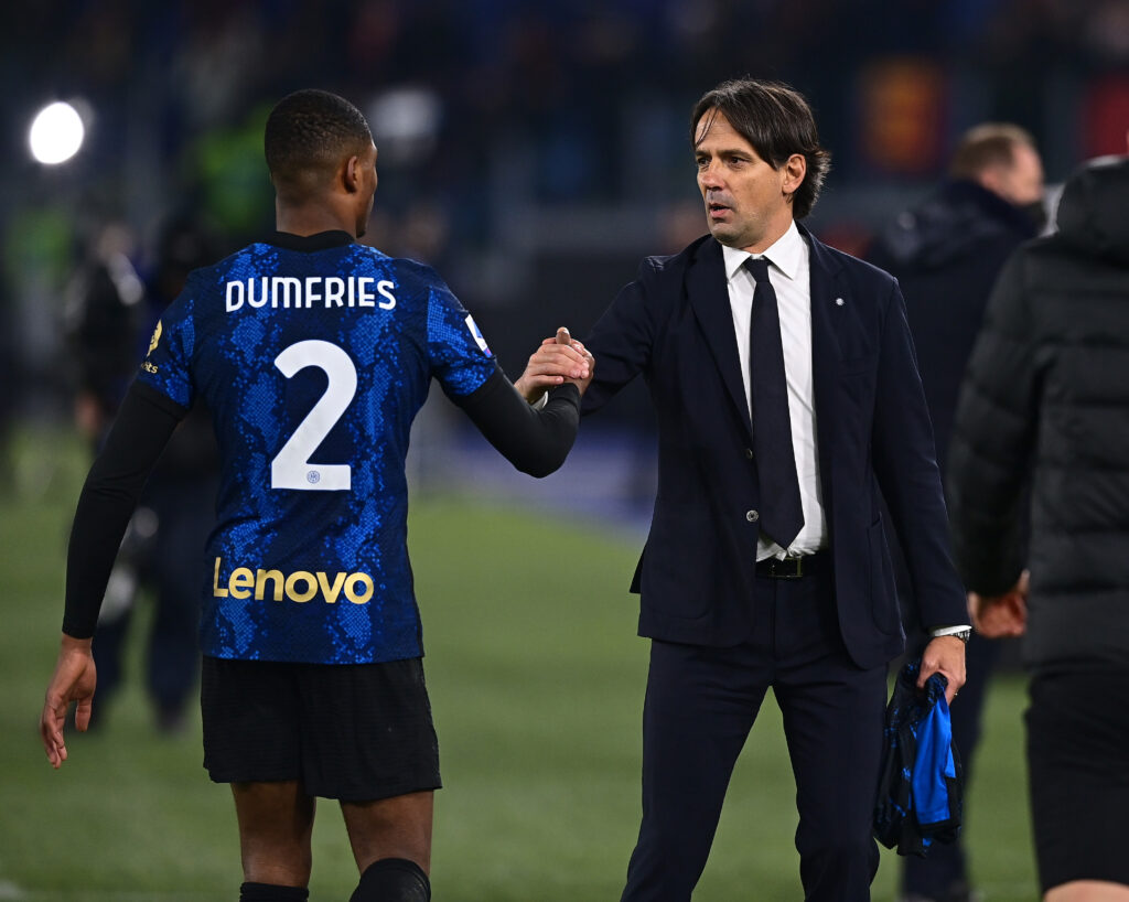 Dumfries Inzaghi AS Roma v FC Internazionale - Serie A