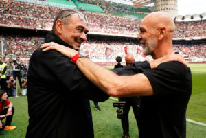 pioli sarri AC Milan v SS Lazio - Serie A