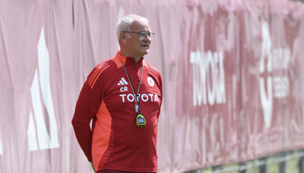 ranieri AS Roma Training Session