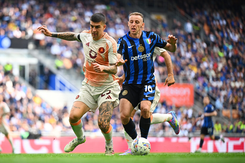 Mancini Frattesi FC Internazionale v AS Roma - Serie A