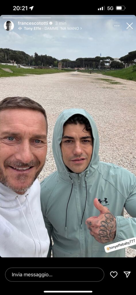 Totti e Tony Effe