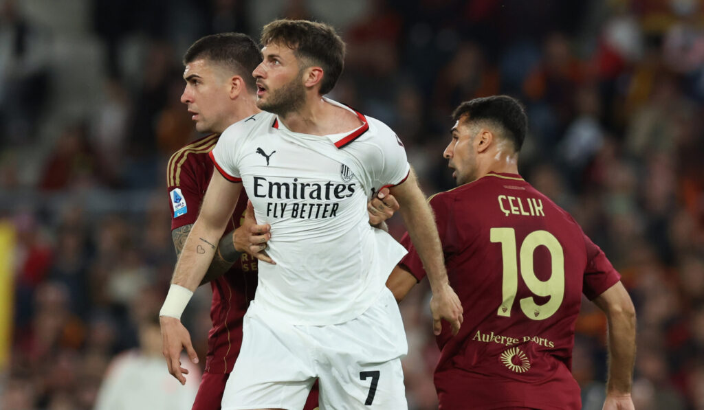 gimenez mancini AS Roma v AC Milan - Serie A