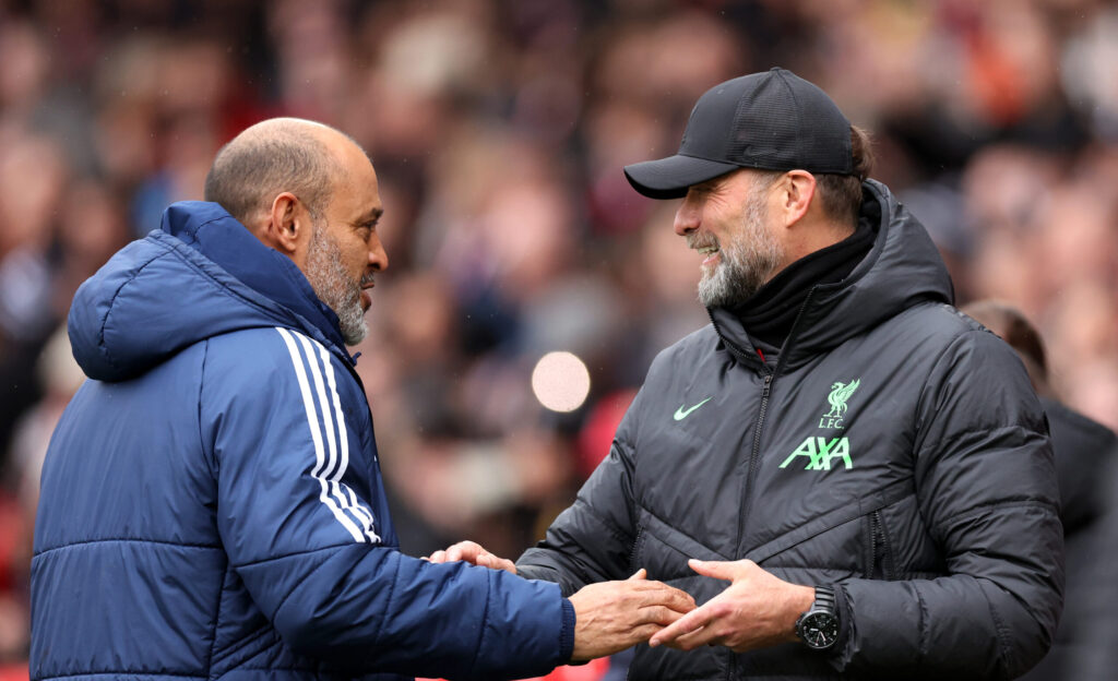 klopp espirito santo Nottingham Forest v Liverpool FC - Premier League