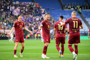 Dovbyk Pellegrini Roma Fiorentina