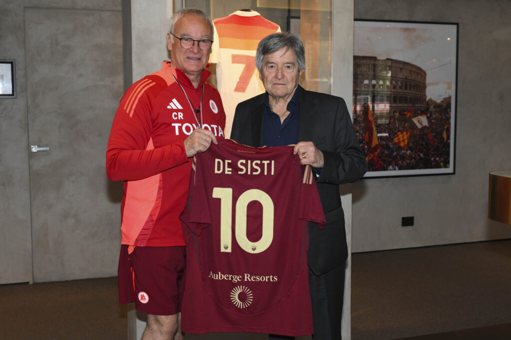 Giancarlo De Sisti Visit AS Roma Training ground