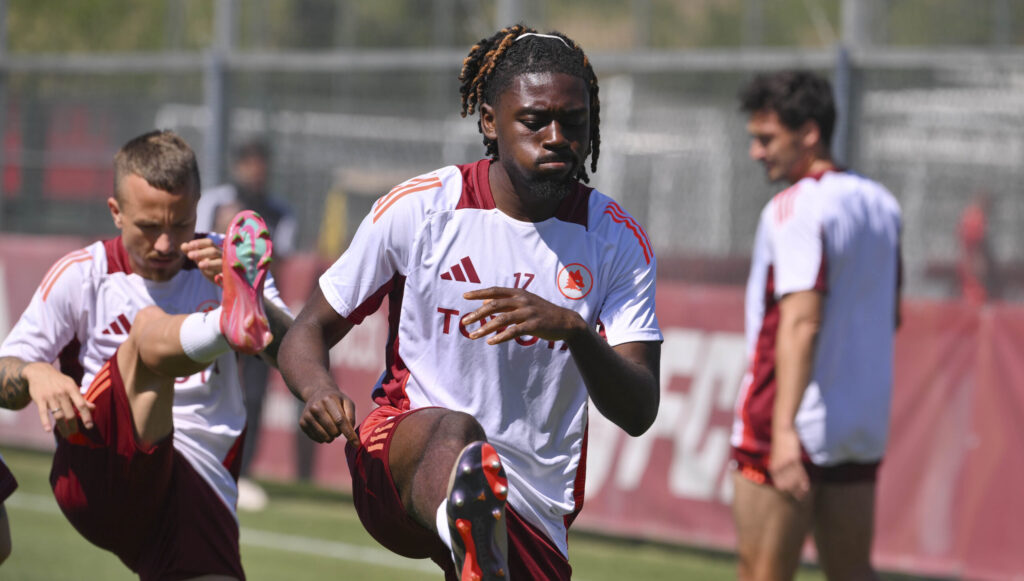 manu koné AS Roma Training Session