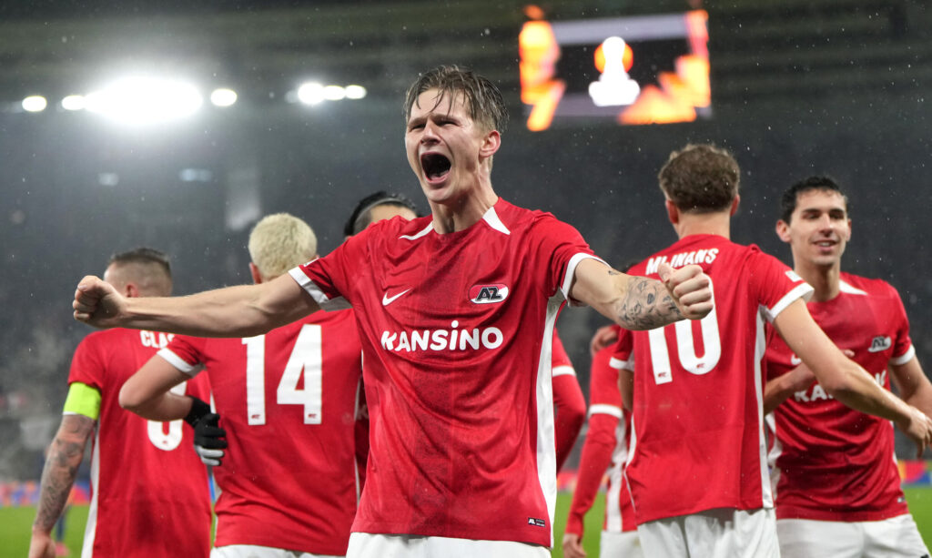 David Moeller Wolfe AZ Alkmaar v AS Roma - UEFA Europa League 2024/25 League Phase MD7