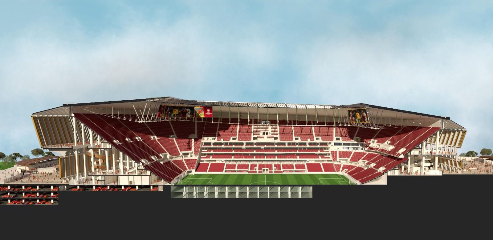 progetto nuovo stadio della roma pietralata