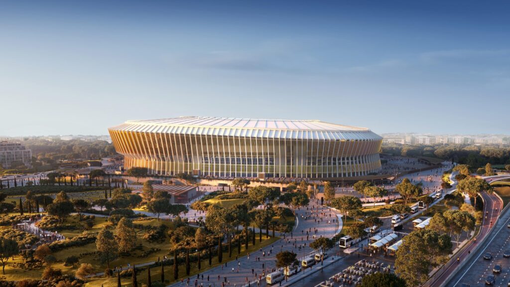 progetto nuovo stadio della roma pietralata