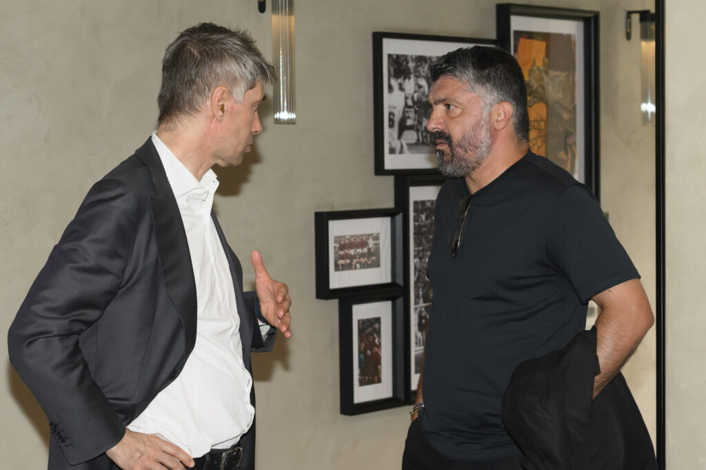 Italy Coach Gennaro Gattuso Visit AS Roma Training Center