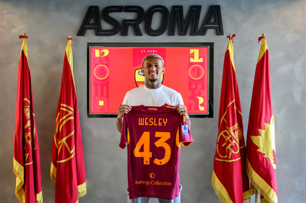 Wesley AS Roma Unveil New Signing Wesley
