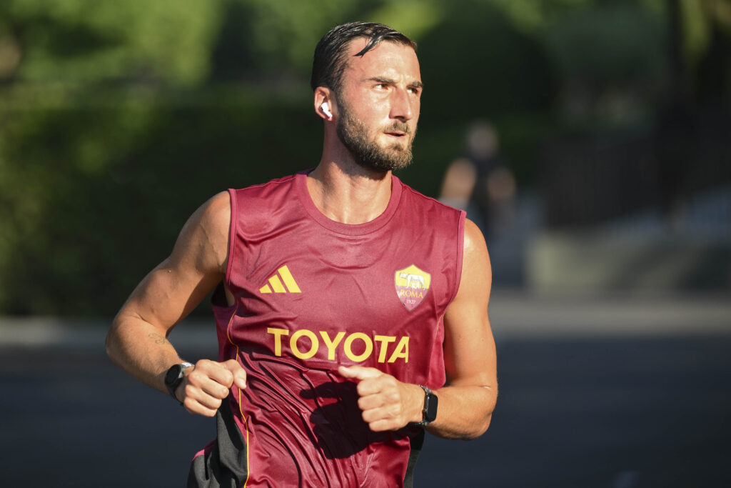 cristante AS Roma Training Camp
