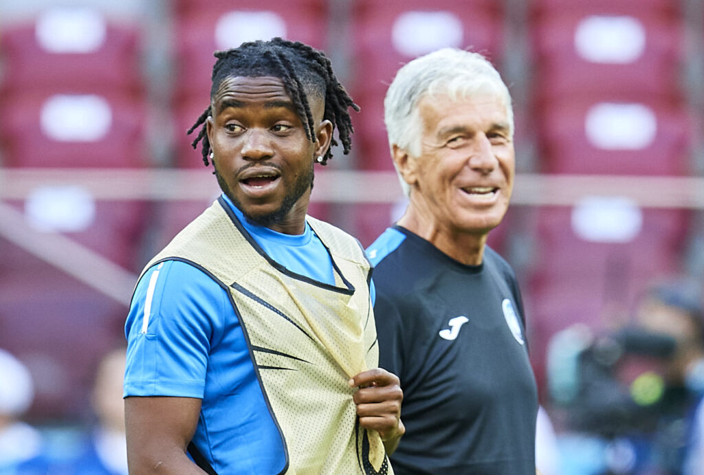 lookman gasperini Atalanta BC Training Session And Press Conference - UEFA Super Cup 2024