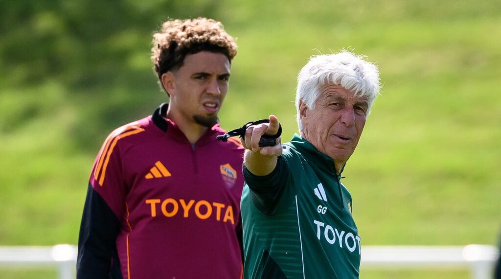 gasperini el aynaoui AS Roma Training Session