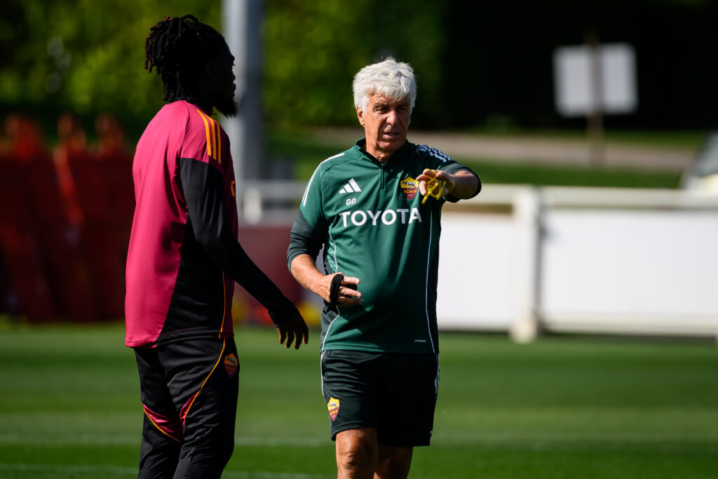manu kone Gasperini AS Roma Training Session