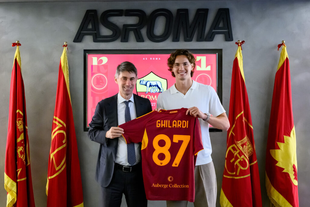 ghilardi AS Roma Unveil New Signing Daniele Ghilardi