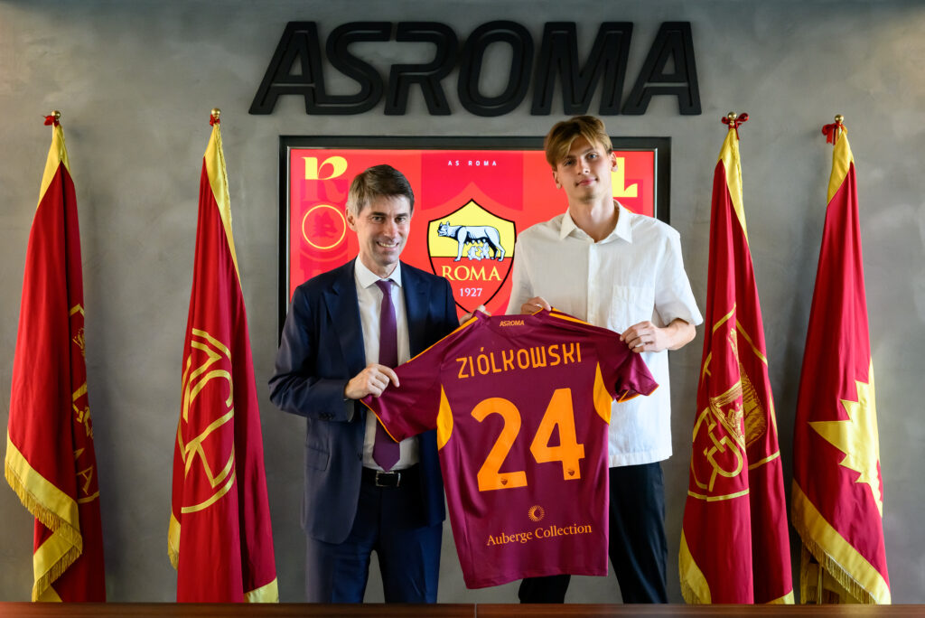 AS Roma Unveil New Signing Jan Ziolkowski