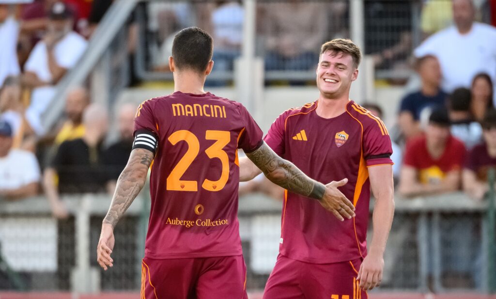 mancini Ferguson AS Roma v Cannes - Pre-Season Friendly