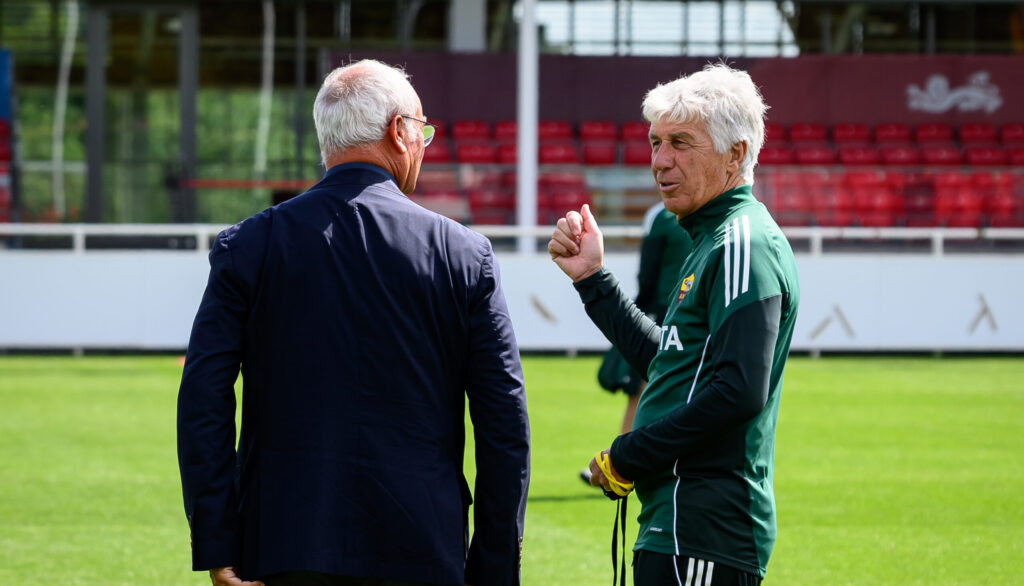 Claudio Ranieri Attends AS Roma Training Session