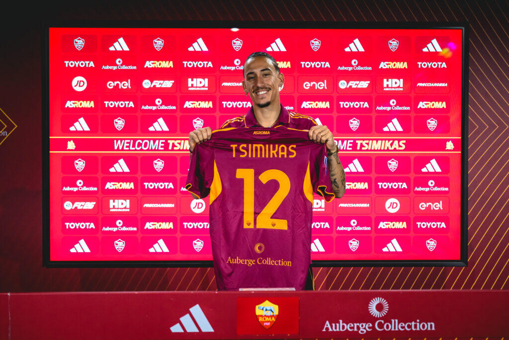 AS Roma Unveil New Signing Kostas Tsimikas