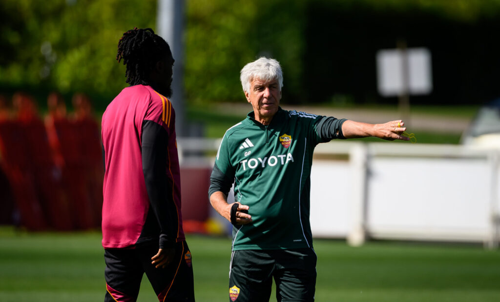 manu kone gasperini AS Roma Training Session