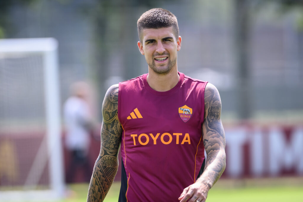 Mancini AS Roma Training Session