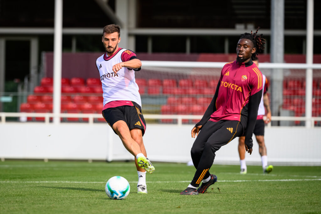 manu kone Cristante AS Roma Training Session