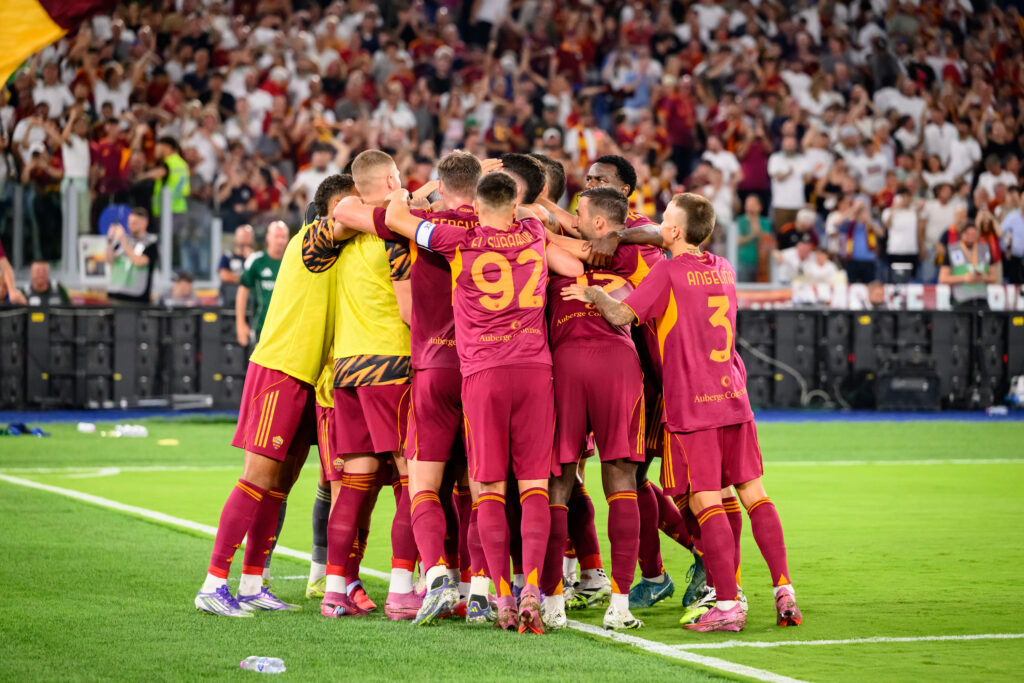 Esultanza Wesley AS Roma v Bologna FC 1909 - Serie A