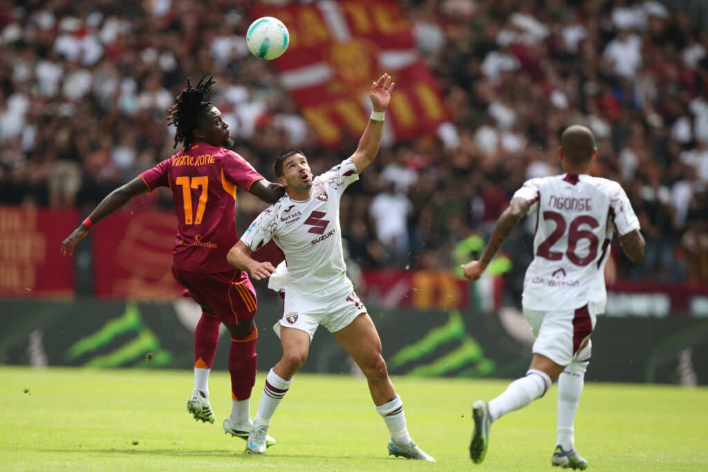 Manu Kone AS Roma v Torino FC - Serie A