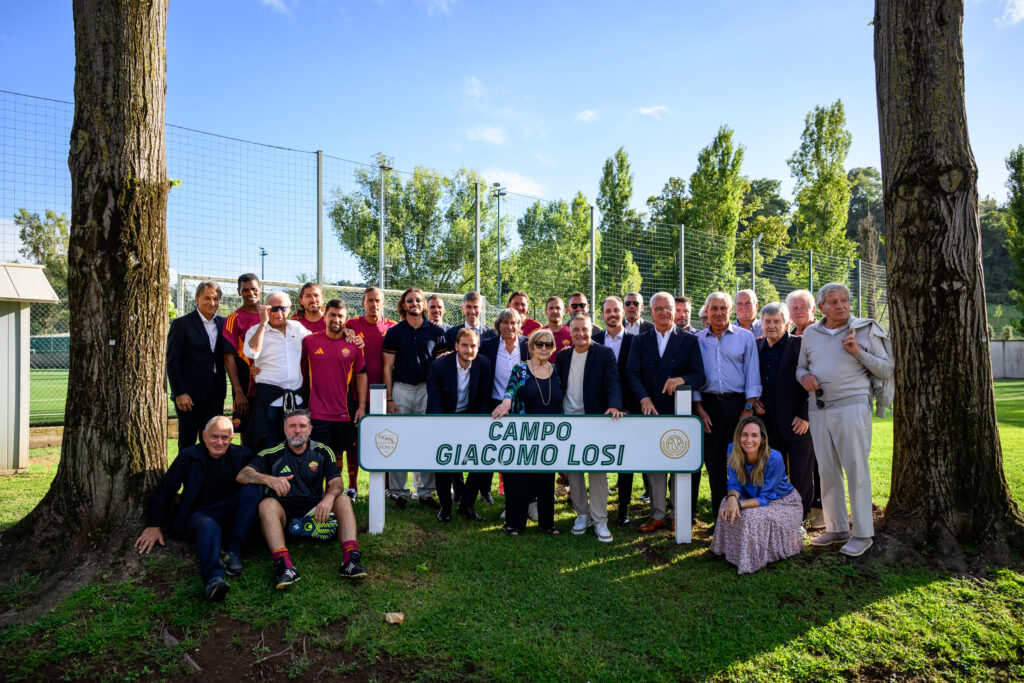 AS Roma inauguration ceremony for the " Giacomo Losi pitch"