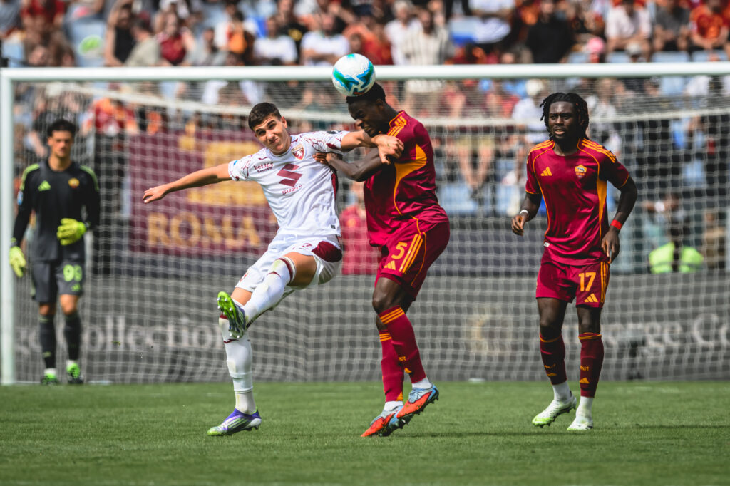 Evan Ndicka AS Roma v Torino FC - Serie A