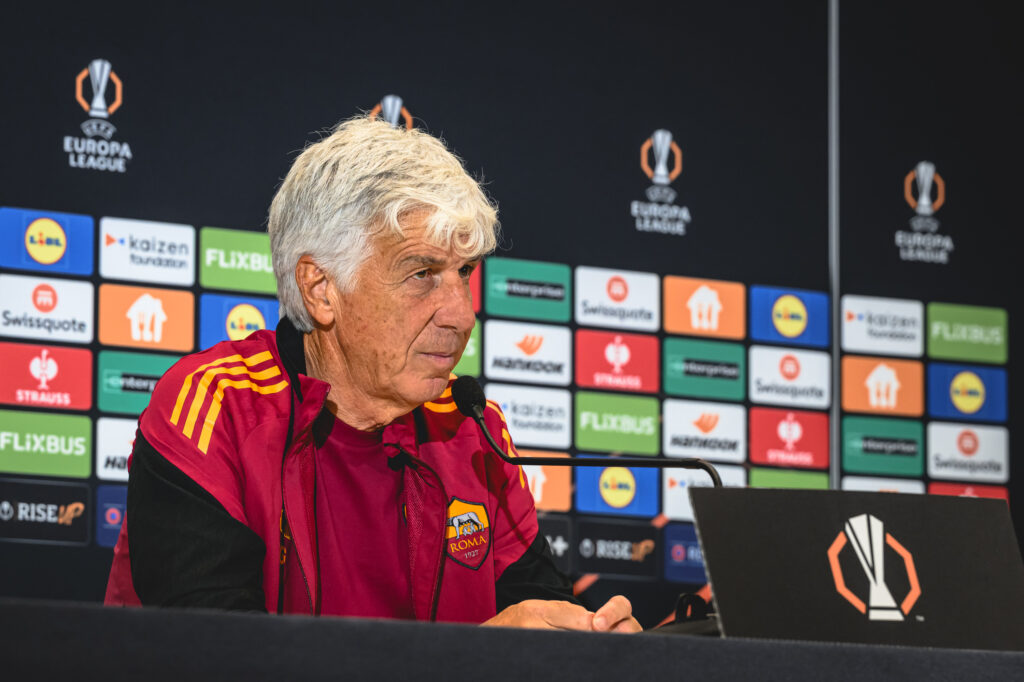 Gasperini AS Roma Training Session And Press Conference - UEFA Europa League 2025/26 League Phase MD1