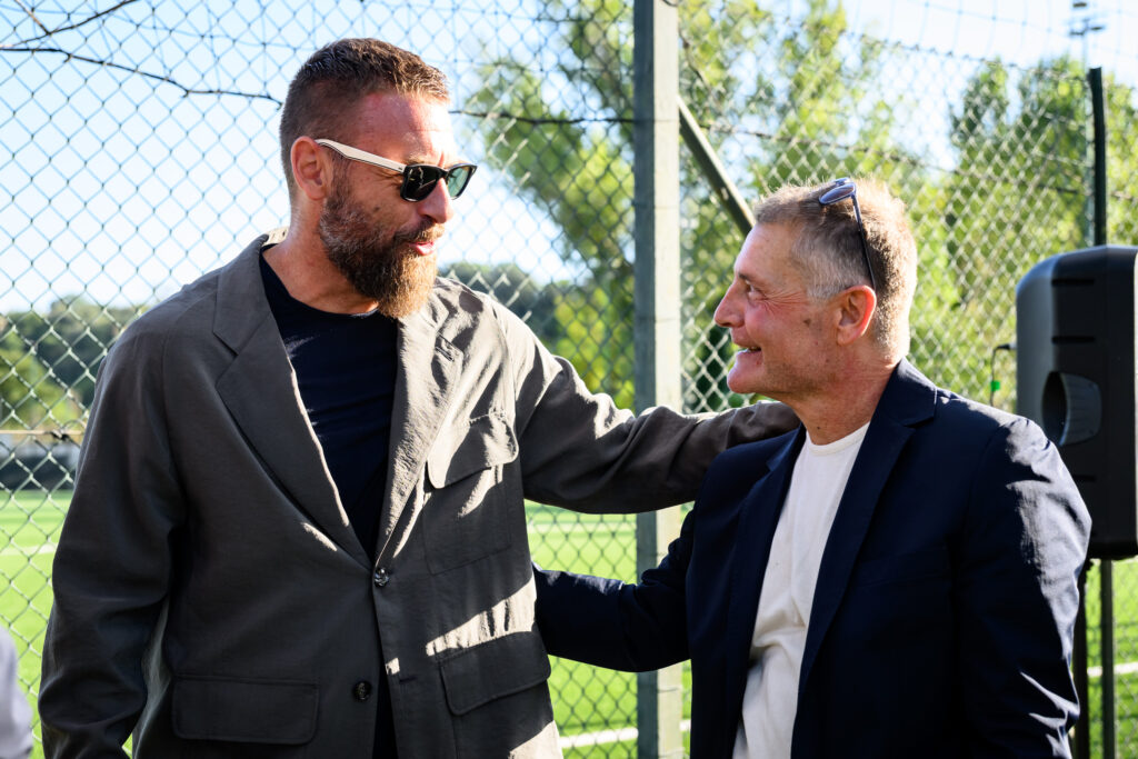 AS Roma inauguration ceremony for the " Giacomo Losi pitch"