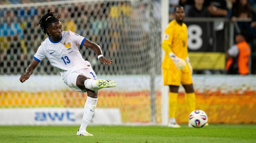 Manu Koné Ukraine v France - FIFA World Cup 2026 Qualifier