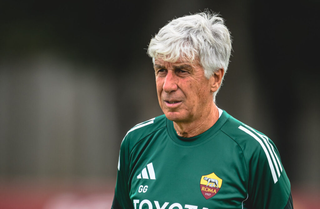 Gasperini AS Roma Training Session And Press Conference - UEFA Europa League 2025/26 League Phase MD1
