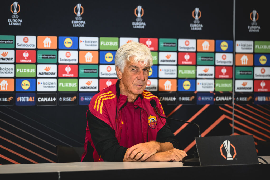 Gasperini AS Roma Training Session And Press Conference - UEFA Europa League 2025/26 League Phase MD1