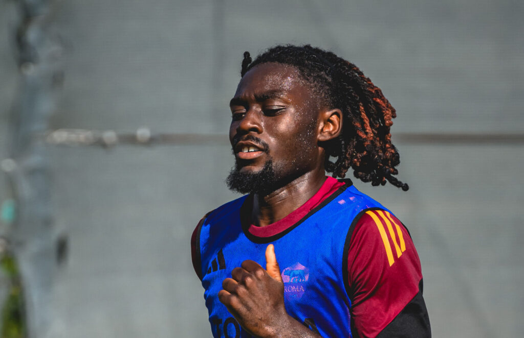 Manu Kone AS Roma Training Session
