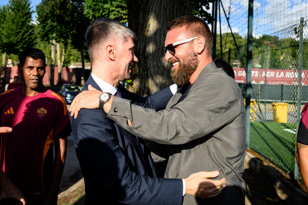 De Rossi Massara AS Roma inauguration ceremony for the " Giacomo Losi pitch"